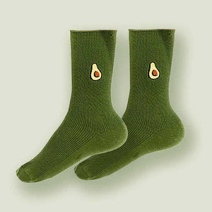 The Fashion Gift Shop: Avocado Fruit Unisex Green Socks by Fashion Accessories, Novelty Socks