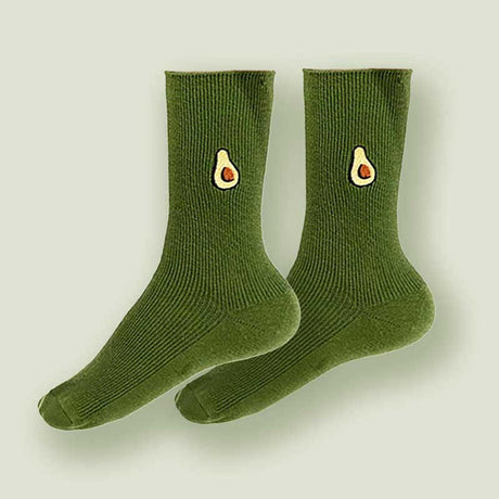 The Fashion Gift Shop: Avocado Fruit Unisex Green Socks by Fashion Accessories, Novelty Socks