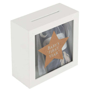 The Fashion Gift Shop: Baby's First Year Milestone Cards & Box, New Parents Keepsake Gift by Jones Home & Gifts, Babies Keepsake Box