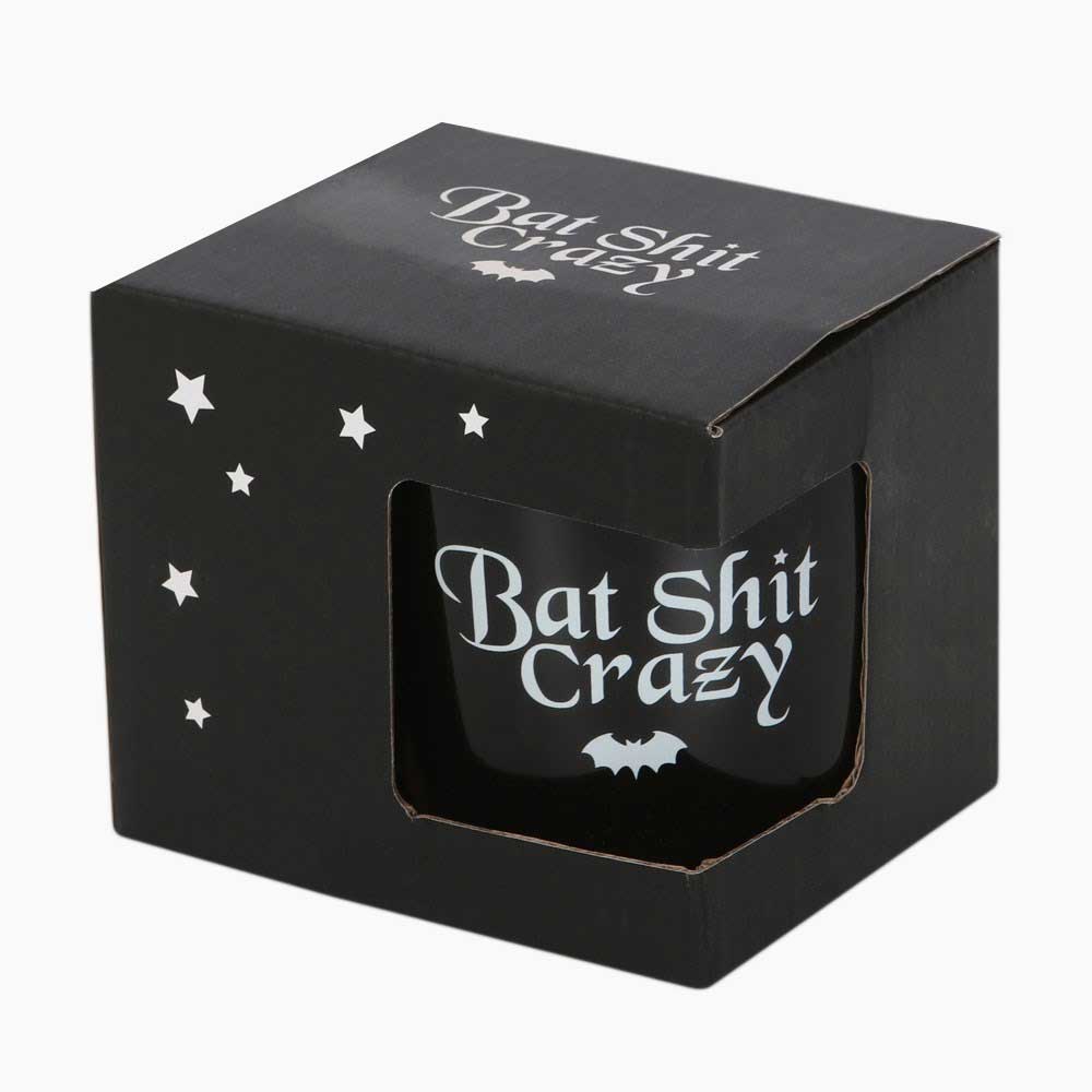 Bat Shit Crazy Fun Mug - 500ml Capacity - Mugs and Cups by Spirit of equinox