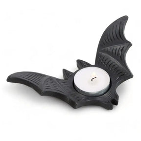 The Fashion Gift Shop: Bat Tealight Candle Holder for Eerie Home Decor by Spirit of equinox, Tea Light Holder
