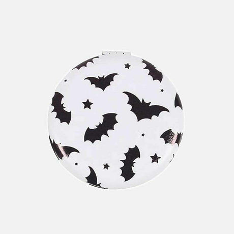 The Fashion Gift Shop: Bats and Spiderwebs Compact Mirrors for Quick Touch - Ups by Spirit of equinox, Compact Mirror