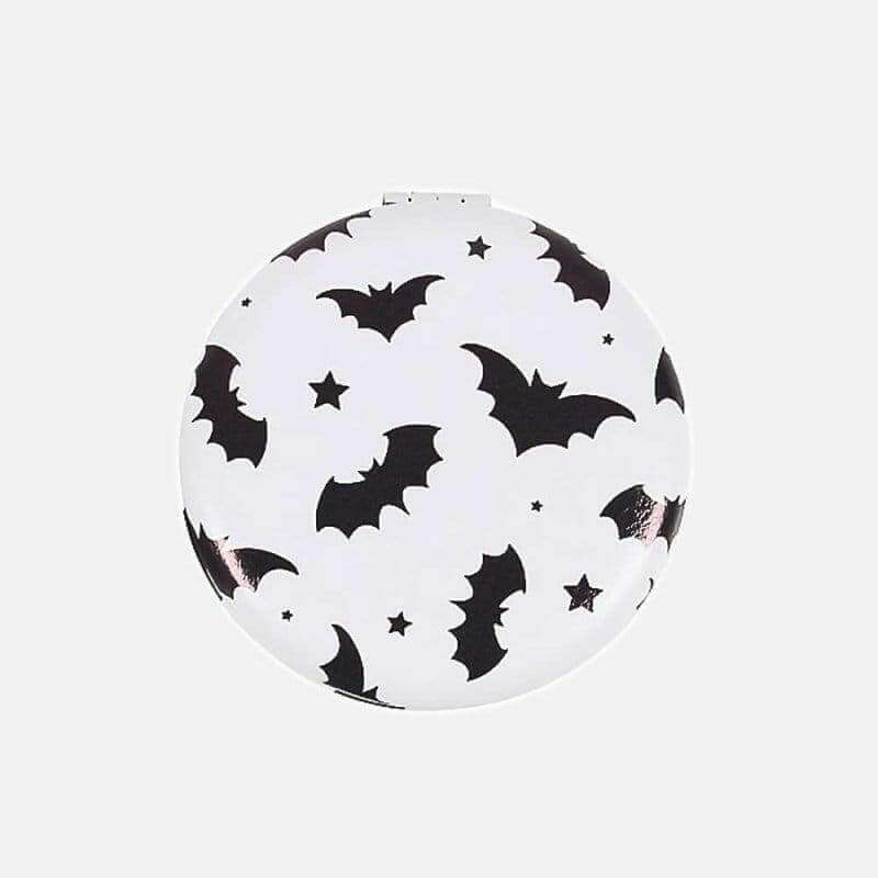 The Fashion Gift Shop: Bats and Spiderwebs Compact Mirrors for Quick Touch - Ups by Spirit of equinox, Compact Mirror
