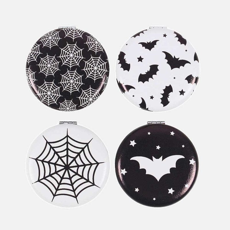 Bats and Spiderwebs Compact Mirrors - Compact Mirror by Spirit of equinox