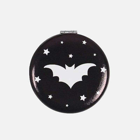The Fashion Gift Shop: Bats and Spiderwebs Compact Mirrors for Quick Touch - Ups by Spirit of equinox, Compact Mirror