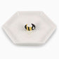 Bee Hexagonal Trinket Jewellery Dish - Jewellery Dish by Jones Home & Gifts