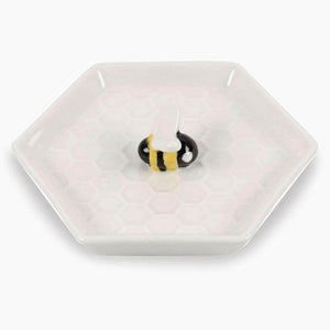 The Fashion Gift Shop: Bee Hexagonal Trinket Jewellery Dish by Jones Home & Gifts, Jewellery Dish