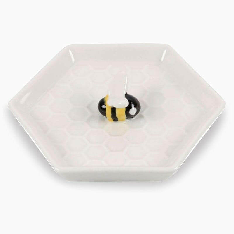 Bee Hexagonal Trinket Jewellery Dish by Jones Home & Gifts