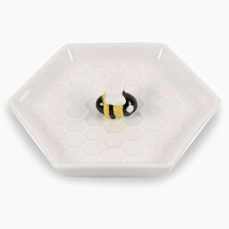 The Fashion Gift Shop: Bee Hexagonal Trinket Jewellery Dish by Jones Home & Gifts, Jewellery Dish