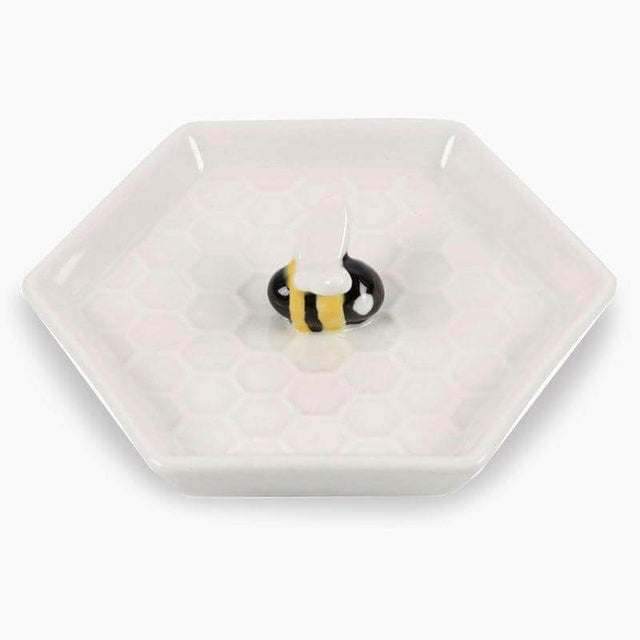 The Fashion Gift Shop: Bee Hexagonal Trinket Jewellery Dish by Jones Home & Gifts, Jewellery Dish