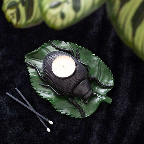 The Fashion Gift Shop: Beetle Tealight Candle Holder for Unique Home Decor by Spirit of equinox, Tea Light Holder