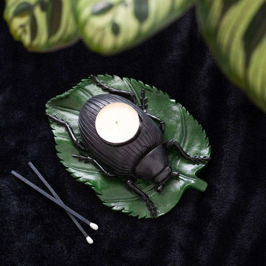 The Fashion Gift Shop: Beetle Tealight Candle Holder for Unique Home Decor by Spirit of equinox, Tea Light Holder