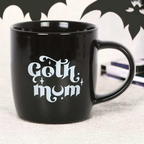 The Fashion Gift Shop: Black Ceramic Mug with Wording Gothic Mum Gift Idea by Spirit of equinox, Mugs and Cups