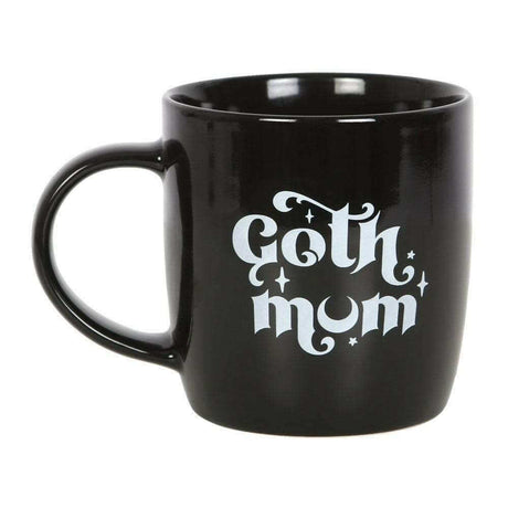 The Fashion Gift Shop: Black Ceramic Mug with Wording Gothic Mum Gift Idea by Spirit of equinox, Mugs and Cups