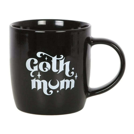 The Fashion Gift Shop: Black Ceramic Mug with Wording Gothic Mum Gift Idea by Spirit of equinox, Mugs and Cups