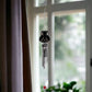 Black Cut-Out Wind Chimes, Crescent Moon, Dragonfly, Sun, Owl, Butterfly - Wind Chimes by Spirit of equinox