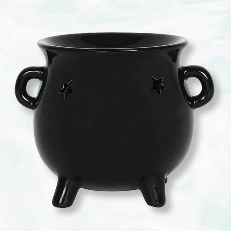 The Fashion Gift Shop: Witches Cauldron Black Wax - Melt Warmer and Oil Burner by Spirit of equinox, Oil Burner & Wax Melters