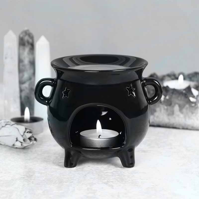 Witches Cauldron Black Wax-Melt Warmer and Oil Burner - Oil Burner & Wax Melters by Spirit of equinox