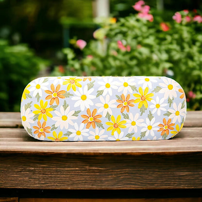 Blue Daisy Print Glasses Case with Cleaning Cloth - Eyewear Cases & Holders by Sass & Belle