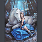 Blue Moon Canvas Unicorn Wall Art By Anne Stokes - Wall Art's by Anne Stokes