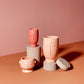 Blush Pink Matt Face Flower Vase Home Decor - VASES by Sass & Belle