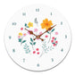 Botanical Floral Wall Clock - Mothers Day Gift 28cm Round Clock - Wall Clocks by Jones Home & Gifts