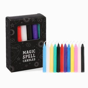 Box of 12 Mini Mixed Spell Casting Candles - Candles by Spirit of equinox