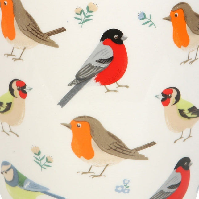 British Garden Birds Ceramic Plant Pot, Blue Tit, Robin, Goldfinch, Bullfinch - Pots & Planters by Jones Home & Gifts