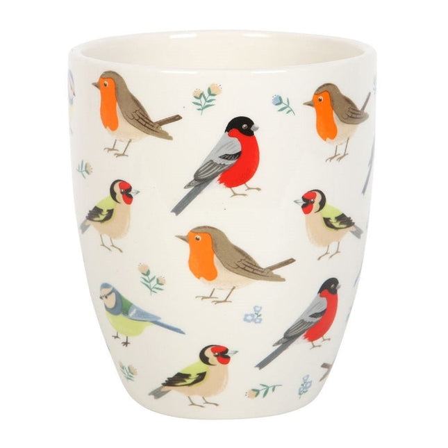 British Garden Birds Ceramic Plant Pot, Blue Tit, Robin, Goldfinch, Bullfinch - Pots & Planters by Jones Home & Gifts