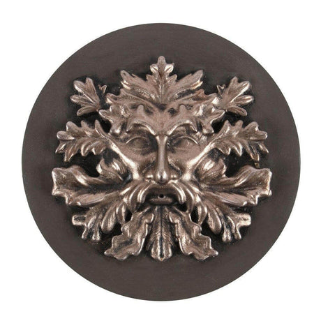 The Fashion Gift Shop: Bronze Green Man Incense Stick Holder for Elegant Spaces by Spirit of equinox, Incense Holders