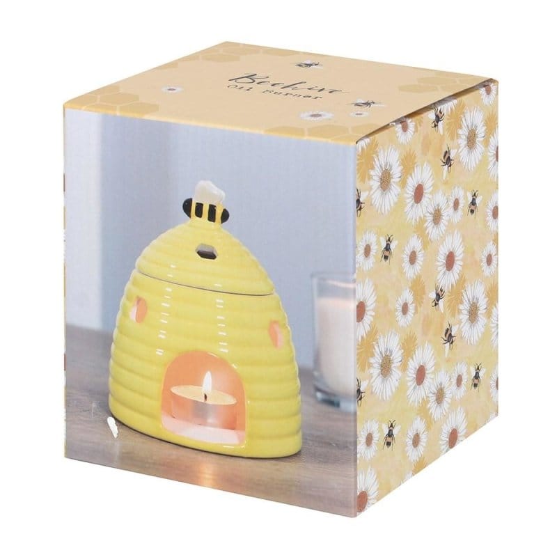 Ceramic Yellow Beehive Honeycomb Oil - Wax Warmers - Oil Burner & Wax Melters by Jones Home & Gifts