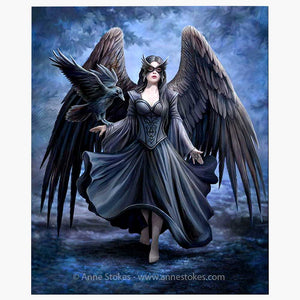 Canvas Wall Art Featuring a Raven by Fantasy Artist Anne Stokes - Wall Art's by Anne Stokes