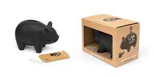 The Fashion Gift Shop: Capitalist Pig Piggy Bank with Chalkboard Surface and Gift Box by Luckies, Money Box