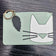 Cat Face Zipped Faux Leather Purses with Keyring by The Fashion Gift Shop