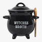 Witches Broth Cauldron Soup Bowl with Witches Broom Spoon - Cauldron Broth Bowl by Spirit of equinox