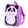 Children Panda Bear Backpack Back to School Bags - Purple