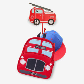 Fire Engine & Digger Bedroom Hooks and Drawer Knobs for Childs Bedroom by Sass and Belle