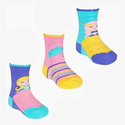 The Fashion Gift Shop: Baby Young Child's Mermaid & Narwhal Socks - Pack of 3 by Fashion Accessories, Novelty Socks