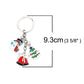 Christmas Keyring Santa Snowman Bell Festive Key Chain Secret Santa Stocking - Bag Charms & Keyrings by Fashion Accessories