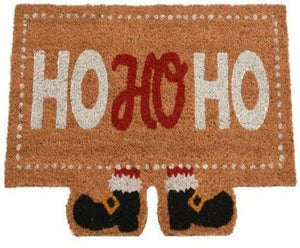 The Fashion Gift Shop: Christmas Welcome Santa Ho - Ho - Ho Festive Doormats by Decoris, Door Mats