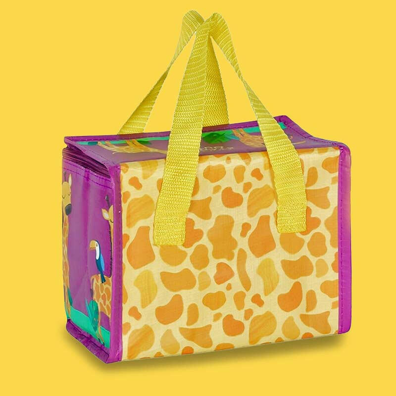 The Fashion Gift Shop: Giraffes Lunch Cool Bag, Recycled Plastic by Jones Home & Gifts, Insulated lunch bag