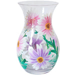 Cosmos Handpainted Glass Vase 18cm - VASES by Lesser and Pavey