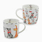 Cute Cartoon Inspired Dog Mugs - Set of 2 Boxed - Mugs and Cups by Lesser and Pavey