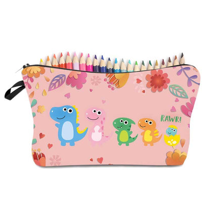 Cute Girls Boys Dinosaur 🦕 Pencil Cases Women's Makeup Cosmetic Bag - Cosmetic Bags by Fashion Accessories