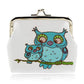 Cute Large Faux Leather Elephant + Owl Coin Purses Card Holder - Large Coin Purse by Fashion Accessories