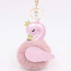 Fluffy Swans Pom Pom Handbag Charms - Dusty Pink