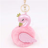 Fluffy Swans Pom Pom Handbag Charms - Pink