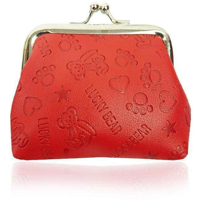Cute Soft Leather Luck Bears Boys Girls Coin Purses Perfect Gift Small Wallet - Coin Purses by Fashion Accessories