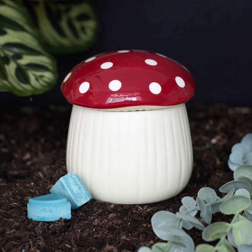 Dark Forest Mushroom Shaped Oil Burner and Wax Warmer Decor by Spirit of equinox