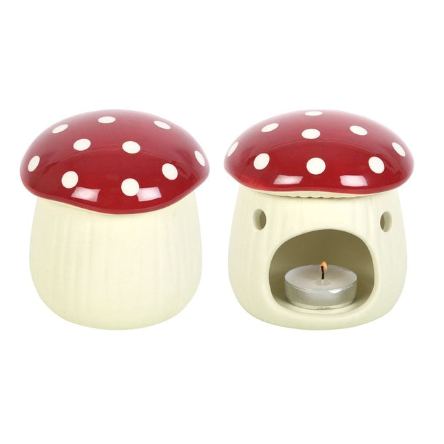 Dark Forest Mushroom Shaped Oil Burner and Wax Warmer - Oil Burner & Wax Melters by Spirit of equinox